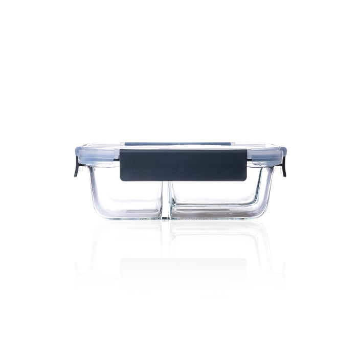 Consol Glass Madird 3 Division Rectangular Storage Container 910ml