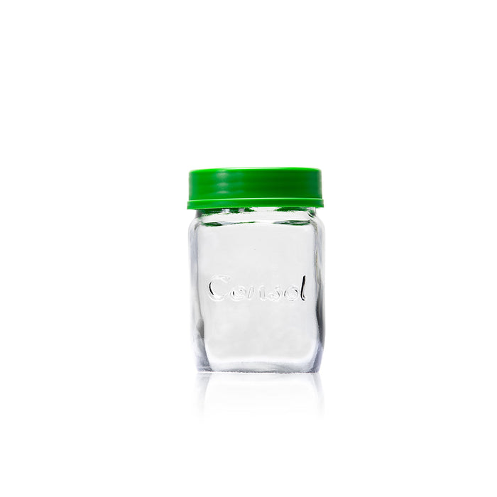 Consol Glass Preserve Jar 250ml with Coloured Lid