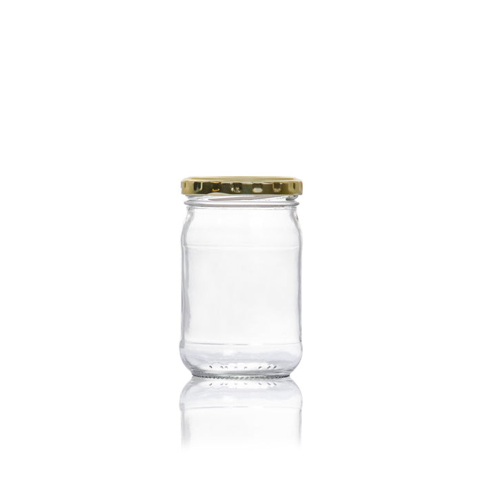 Consol Glass Farrago Jar 250ml with Gold lid