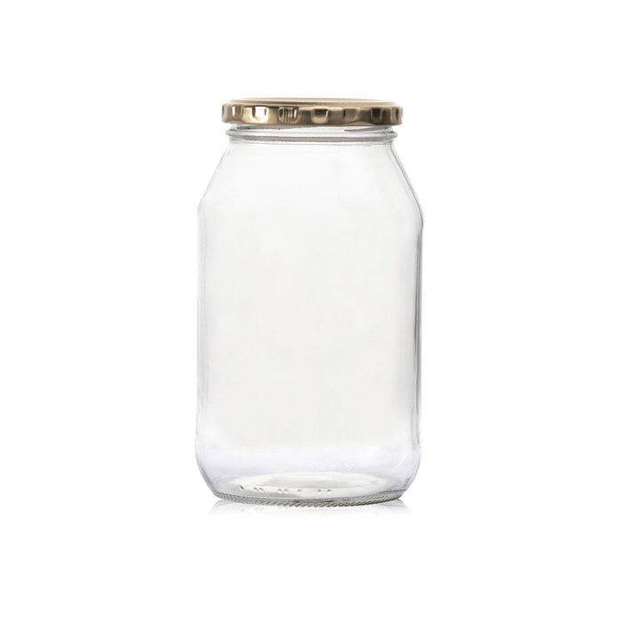 Consol Glass Farrago Jar 750ml with Gold lid