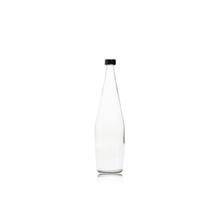 Load image into Gallery viewer, Consol Glass Water Bottle 750ml with Black Lid
