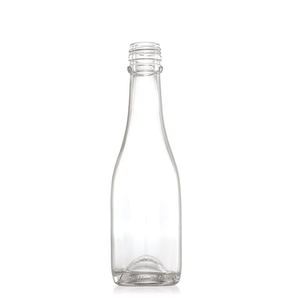 Consol Glass Sparkling Wine Bottle Flint 187ml  with 28MCA Lid