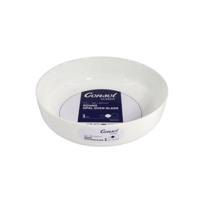 Consol Glass Opal Oven Dish 26cm 2800ml (2.8L)