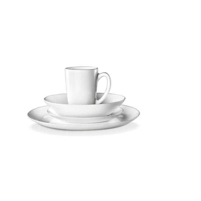 Consol Glass Opal Dinner Set 16 Piece with Mugs