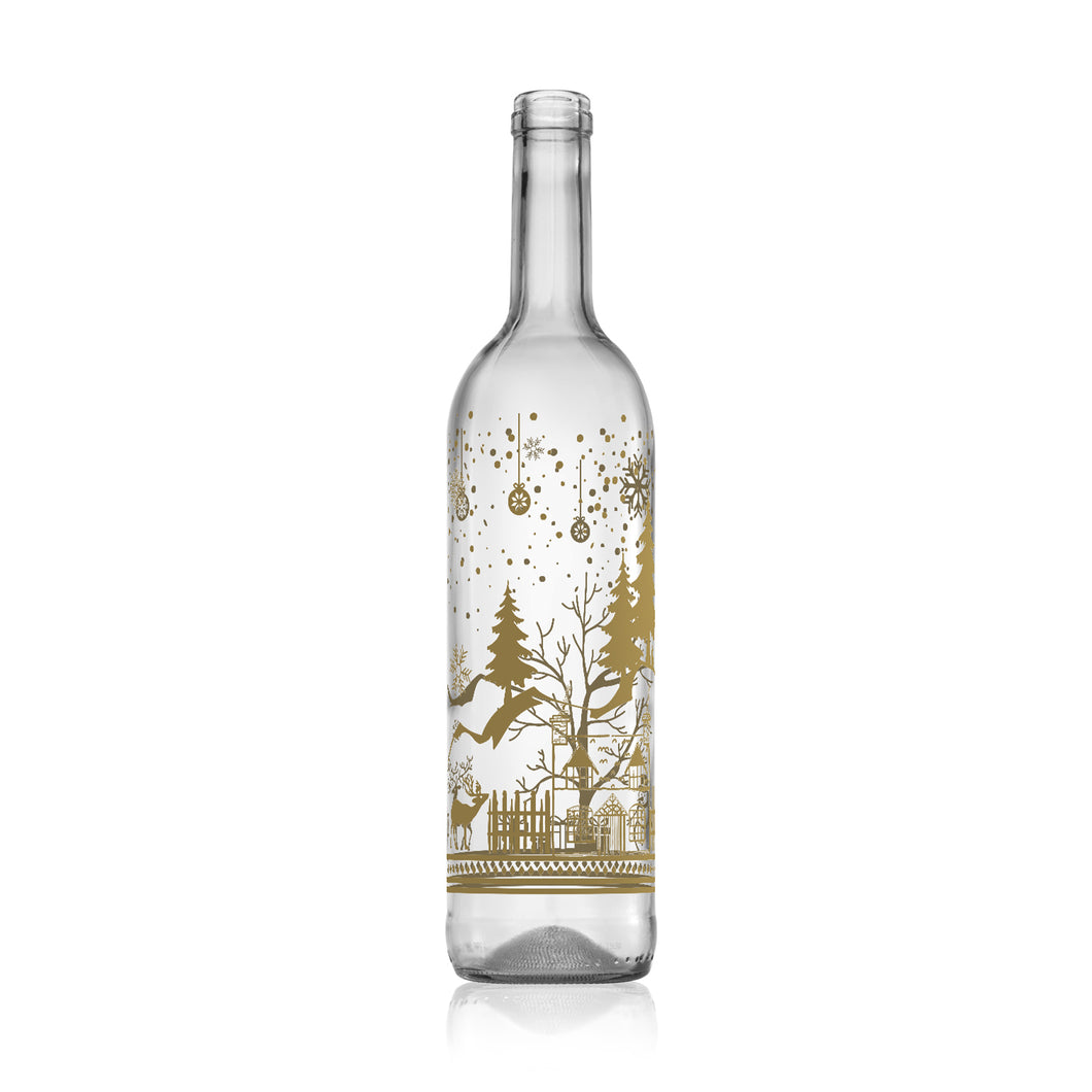 Festive Theme Wine Bottle 750ml Without Cork