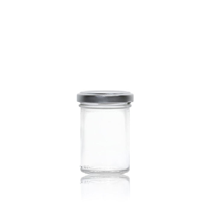 Vaso Bonta Glass Jar 106ml with Silver lid