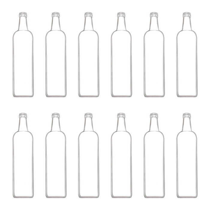 Consol Glass Olive Oil Bottle 1000ml (1L) Flint without lid (12 Carton Pack)