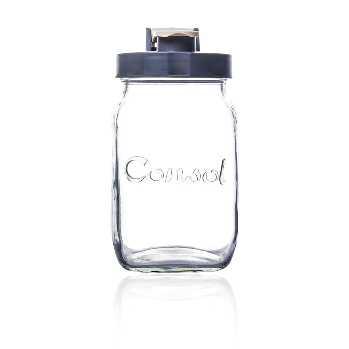 Consol Glass preserve Jar with Flip Top Lid 1L