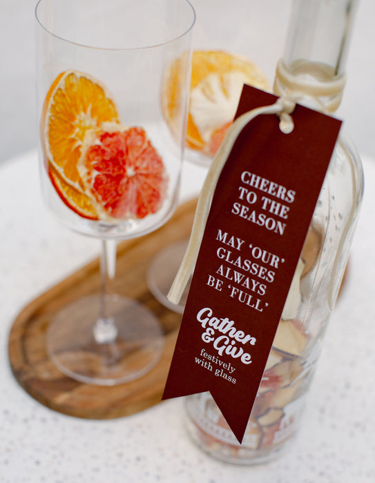 Festive Theme Wine Bottle 30CM 750ml With Cork