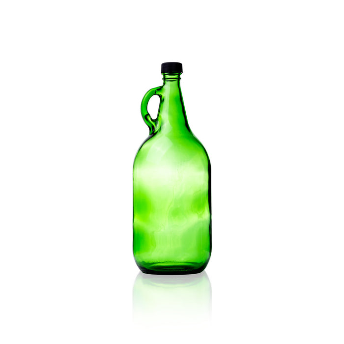 Consol Glass Kangaroo Bottle 2000ml (2L) with 31mm Black Lid