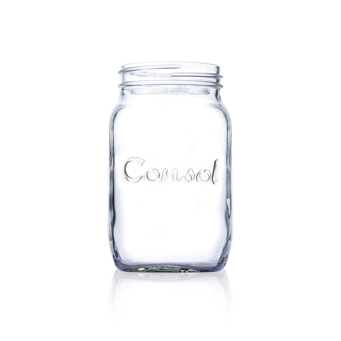 Consol Glass Preserve Jar 1000ml (1L) Without Lid (12 Carton Pack)