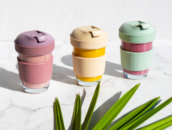 Consol Glass Lugo Travel Mug With Lid 320ml