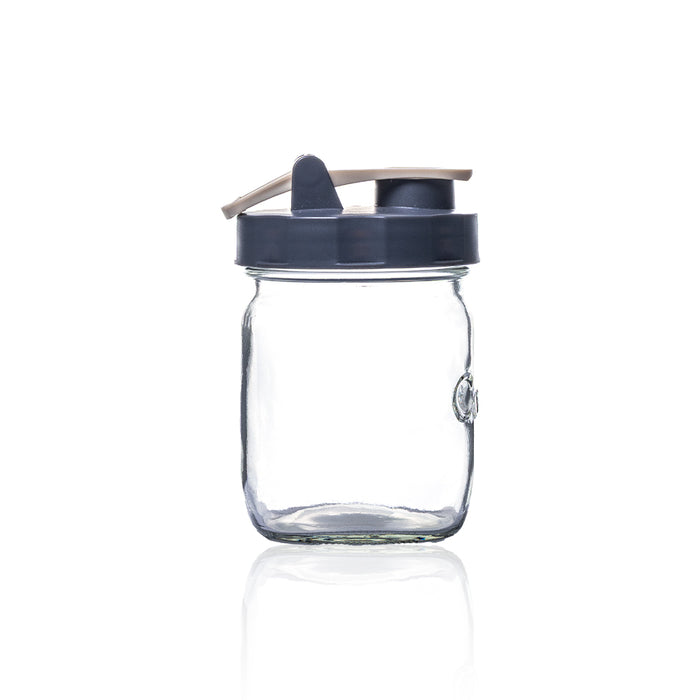 Consol Glass preserve Jar with Sand Flip Top Lid 500ml