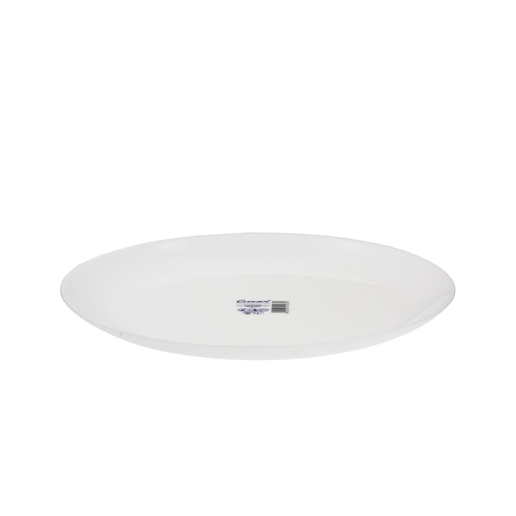 Consol Glass Opal Side Plate 190mm White