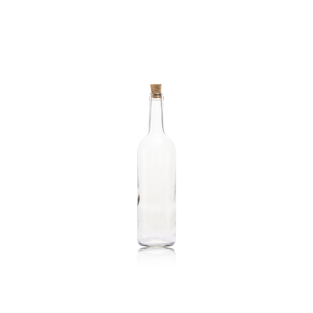 Consol Glass Challenger Bottle 750ml with Cork Lid