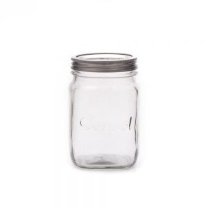 Consol Glass Preserve Jar 250ml with Ring & Dome (24 Carton Pack)