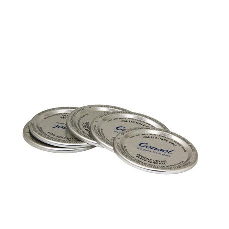 86mm 5 Pack Dome Metal Lid Silver