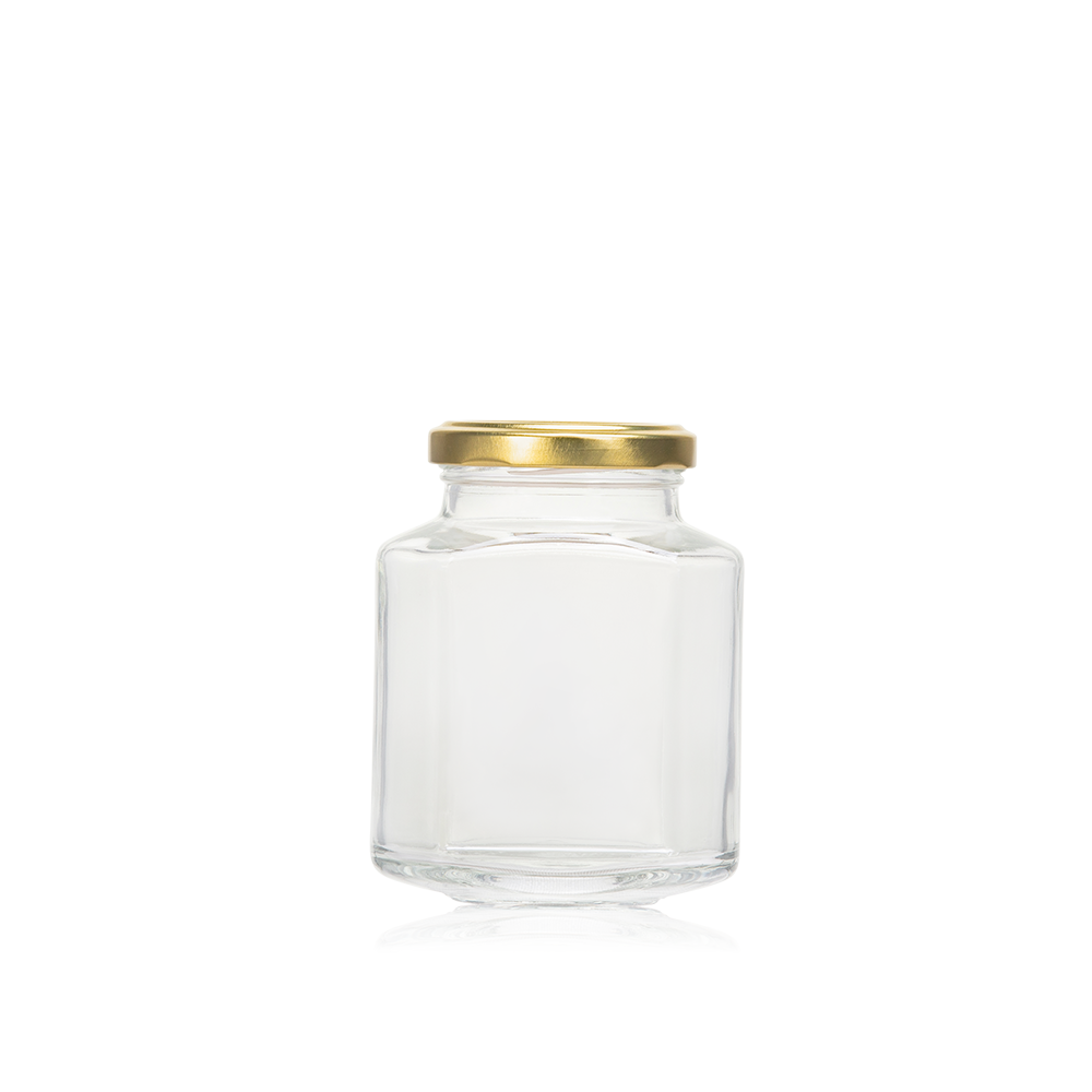 Limoncello Glass Jar 314ml with Gold Lid