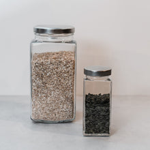 Load image into Gallery viewer, Evolution Glass Jar 1700ml (1.7L) with Silver lid
