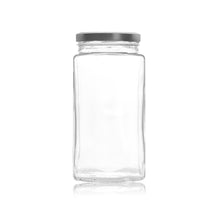 Load image into Gallery viewer, Evolution Glass Jar 1700ml (1.7L) with Silver lid
